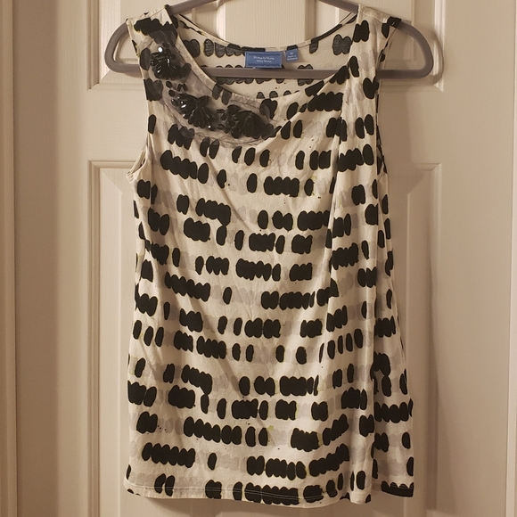 Simply Vera Vera Wang Tops - Simply Vera Vera Wang Black and White Tank Top